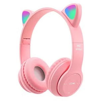 سماعه هيدفون باضاءه Cat Headphone y08m