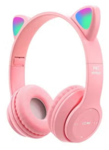 سماعه هيدفون باضاءه Cat Headphone y08m