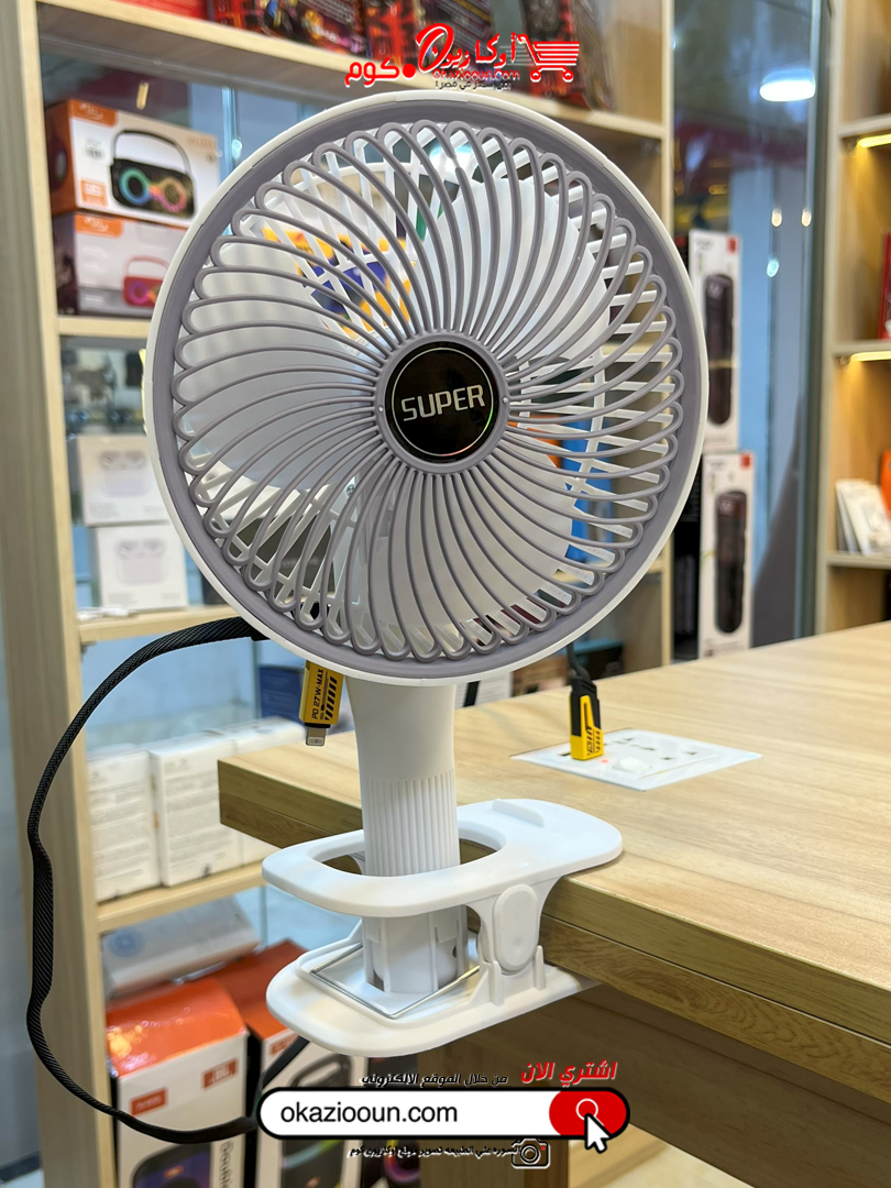 Multifunctional مروحه سطح مكتب متعددة الوظائف، قابلة للتعديل والتثبيت وتصميم قائم - Image 4