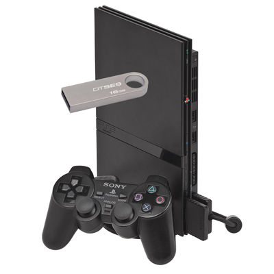 جهاز بلايستيشن 2 PS سليم معدل فلاشه