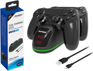 شاحن دراعات PS4 بشاشه من دوبي USB