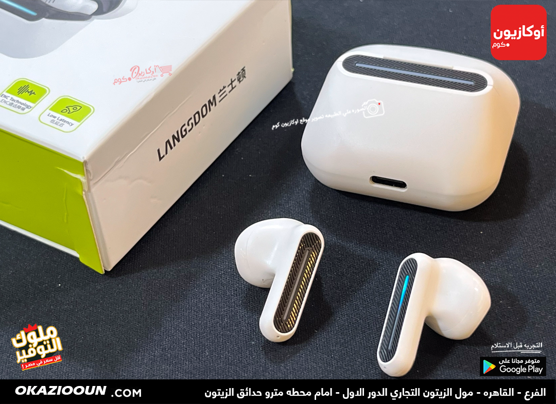 Langsdom5 ايربودز Langsdom دلتا بلوتوث 5.3 ENC - Image 7