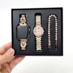 ساعة ذكية بناتي رفيعة وأنيقة 3 في 1 (Smart Watch + أنالوج + سوار) Haino Teko G15 Mini - Image 3