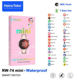 ساعة هاينو تيكو RW-74 Mini الذكية – شاشة كيرف مع 3 ستراب - إصدار الأناقة النسائية
