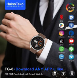 ساعة موبايل Haino Teko FG8 - أندرويد 5G - شريحة SIM - ذاكرة 64GB - رامات 4GB - شاشة AMOLED - كاميرا - Image 3
