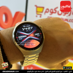 ساعه دائرية Kalobee Watch 4 Pro موديل SK38 - شاشة AMOLED منحنية مع 3 أحزمة (استرابات) - Image 2
