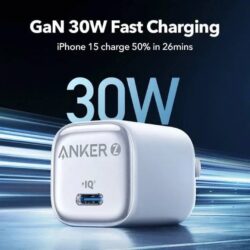 شاحن انكر USB C بقوه 30 واط شاحن ذكي سريع IQ - Image 4